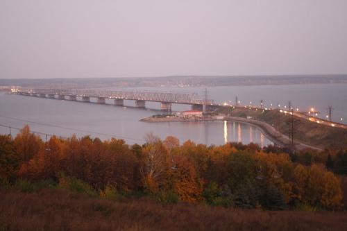 Мост через Куйбышовское водохранилище в Ульяновске